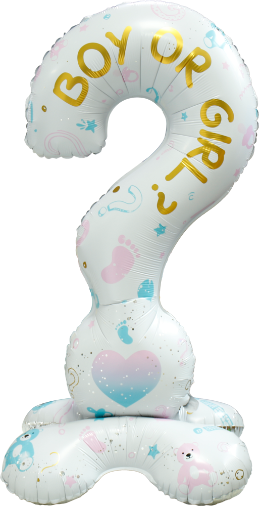 RS Segelken - Stand Up Baby Boy Or Girl Folieballon - 61 inch / 155 cm