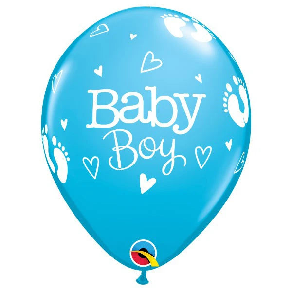 Qualatex - 25x Baby Boy Ballon - 11 inch / 28 cm