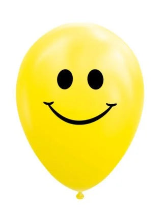 Globos Europe - 8x Latex Balloons Smile - 12 inch / 30 cm
