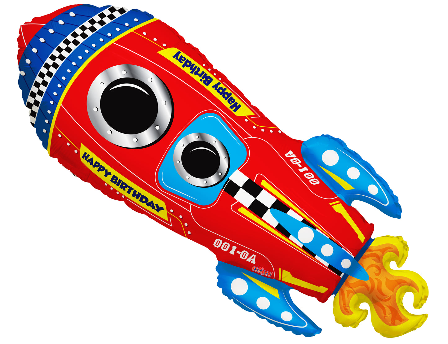 Kaleidoscope - Rocket Folieballon - 28 inch / 71 cm