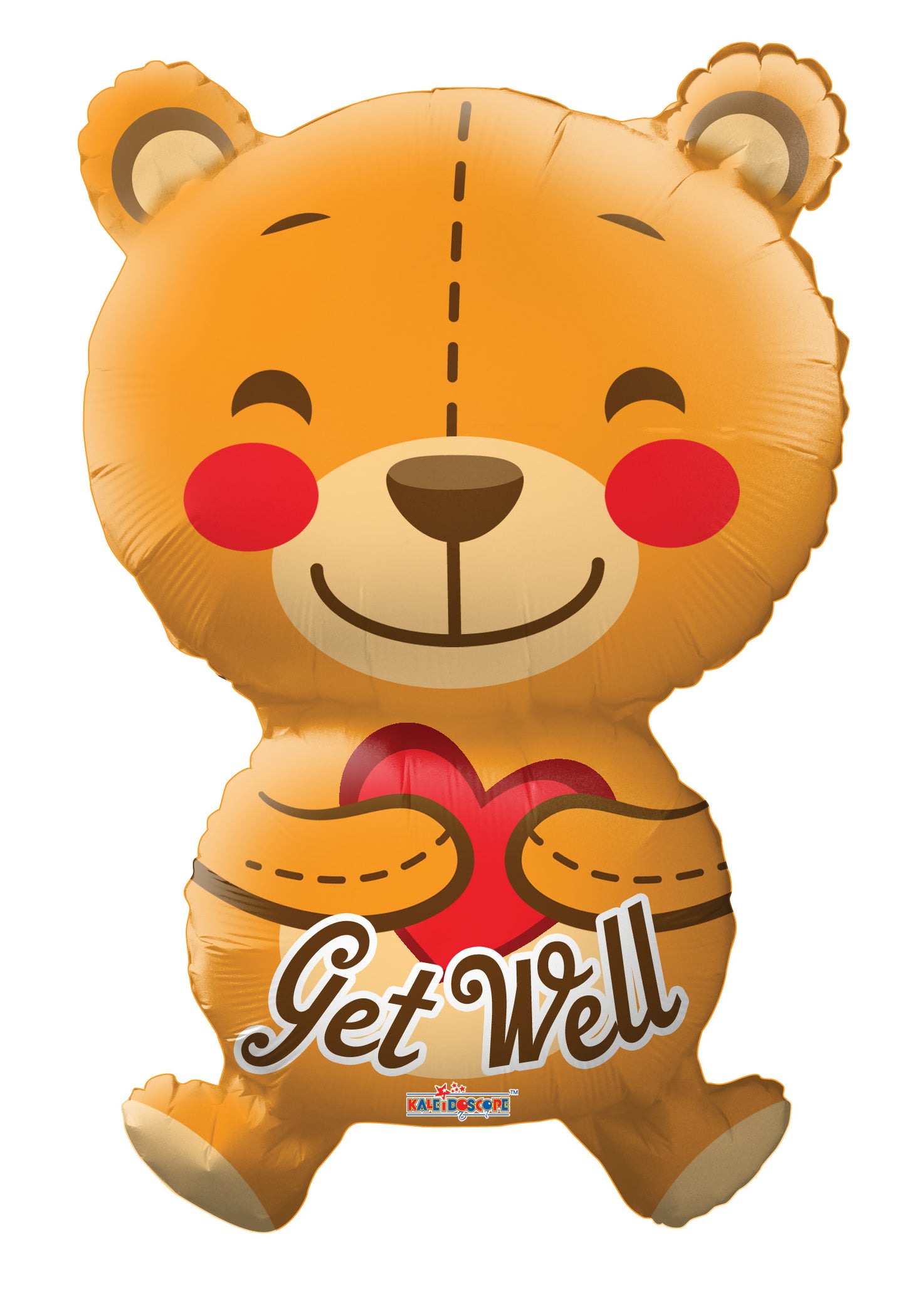 Kaleidoscope - Get Well Teddybear Folieballon - 28 inch / 71 cm