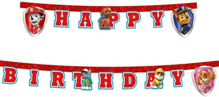 Spin Master - Paw Patrol Paper Letter Banner - 6.5 ft / 2 m