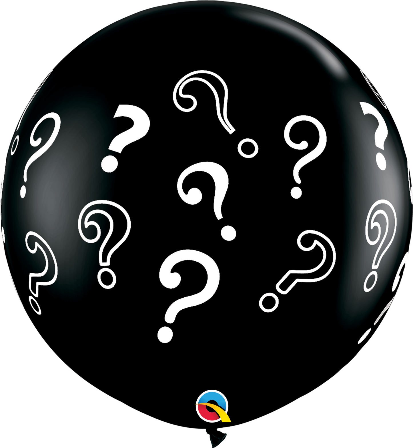 Qualatex - 2x Gender reveal Pop Ballon Question Marks - 3ft / 91 cm