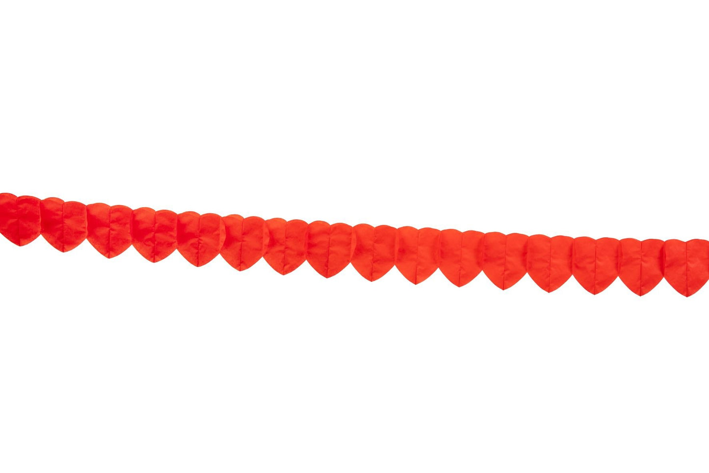 Globos Europe - 2x papieren hartjes slinger - 2x 2,5 m