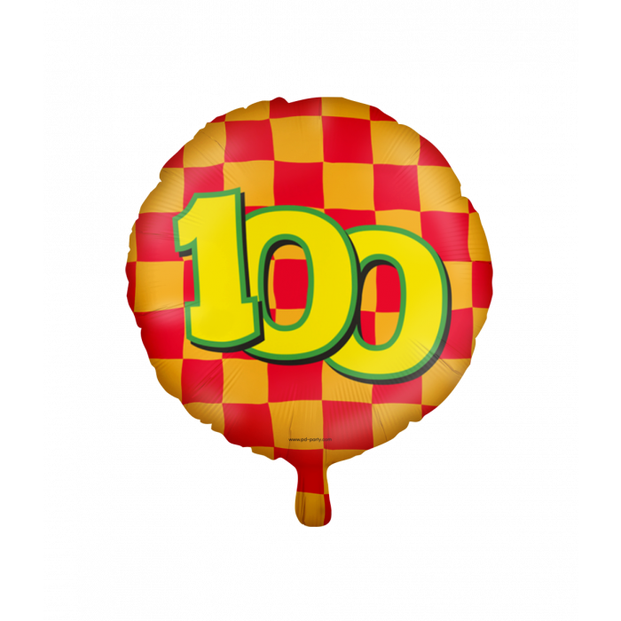 PD Party - Cijfer Ballon 100 - 18 inch / 46 cm