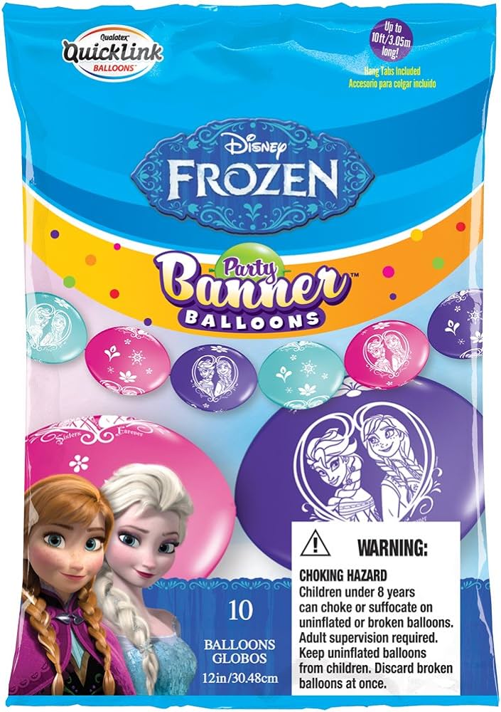 Pioneer - Frozen Banner Balloons - 10 ft / 3.05m
