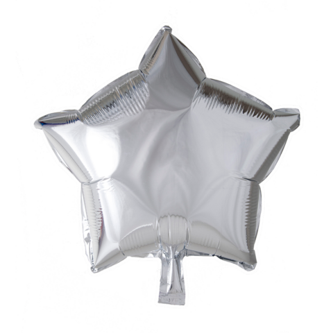 Globos Europe - Zilver Ster Folieballon - 18 inch / 46 cm
