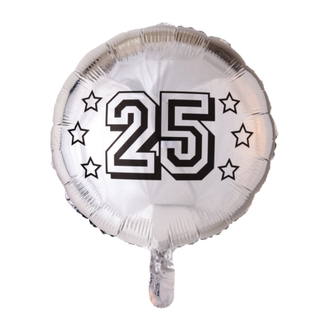 Globos Nordic - Cijfer 25 Ballon - 18 inch / 46 cm