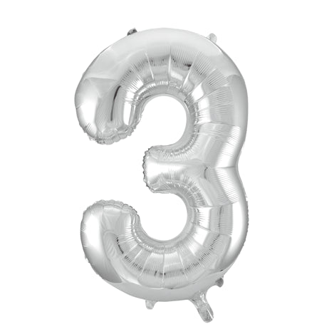 Globos Europe - Cijfer Ballon 3 - 16 inch / 41 cm