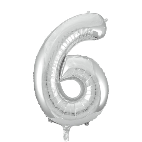 Globos Europe - Cijfer Ballon 6 - 34 inch / 86 cm