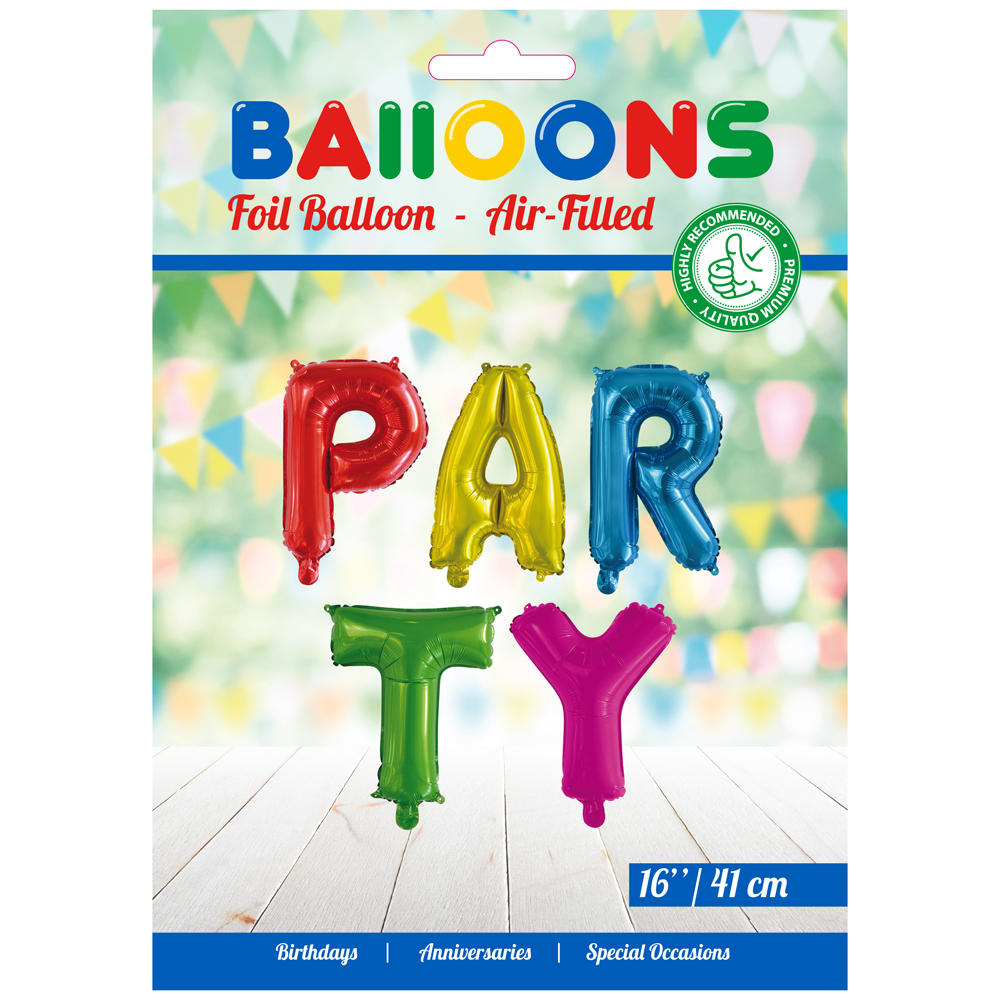 Globos Nordic - Party Slinger Folieballonnen - 16 inch / 41 cm