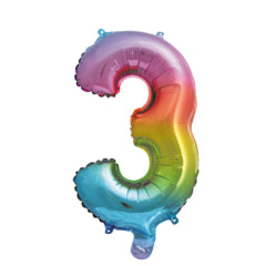 Globos Europe - Cijfer Ballon 3 - 16 inch / 41 cm