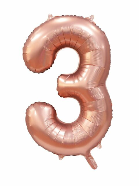 Globos Europe - Cijfer Ballon 3 - 16 inch / 41 cm