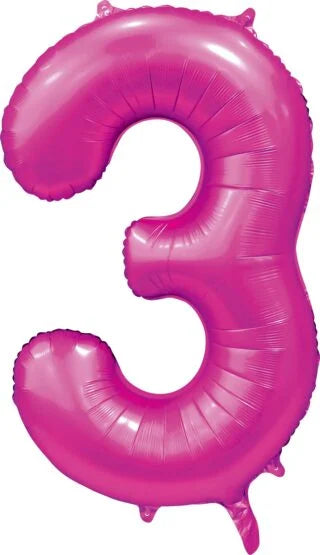 Globos Europe - Cijfer Ballon 3 - 16 inch / 41 cm
