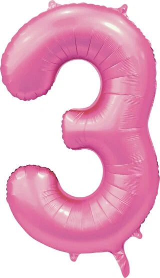Globos Europe - Cijfer Ballon 3 - 34 inch / 86 cm