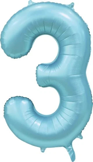 Globos Europe - Cijfer Ballon 3 - 34 inch / 86 cm