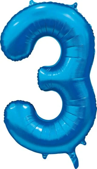 Globos Europe - Cijfer Ballon 3 - 16 inch / 41 cm