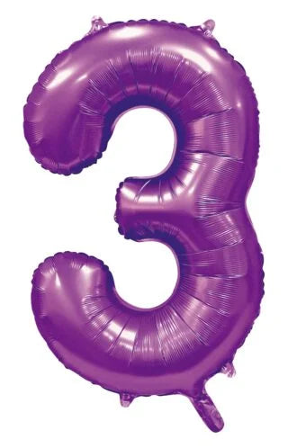 Globos Europe - Cijfer Ballon 3 - 34 inch / 86 cm