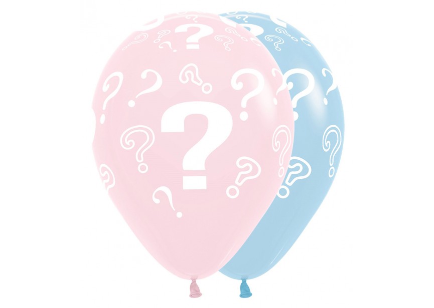 Sempertex - 25x Baby Balloons Blauw / Roze - 12 inch / 30 cm