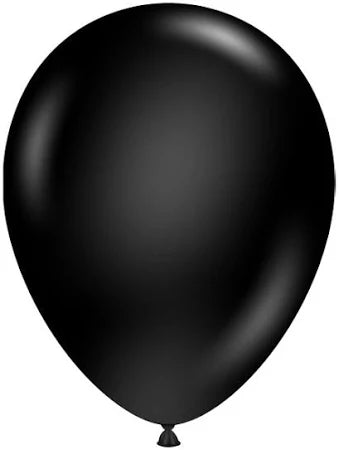 Globos Europe - 25x Zwarte Latex Ballonnen - 12 inch / 30 cm