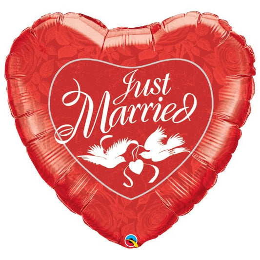 Qualatex - Just Married Ballon - 36 inch / 91 cm