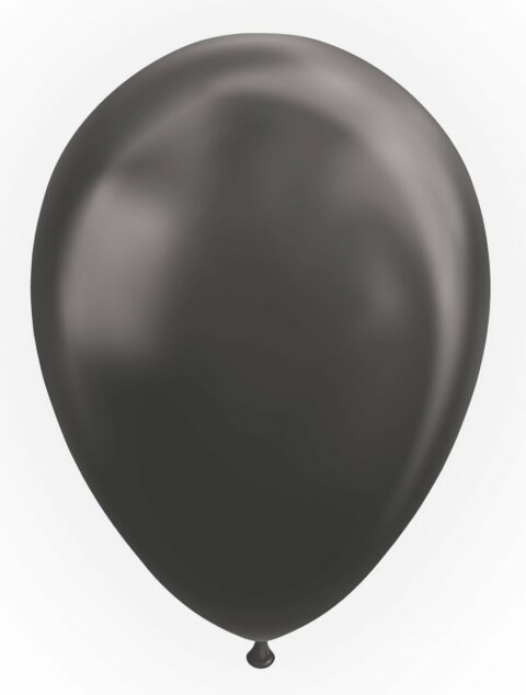 Globos Europe - 10x Zwarte Latex Ballonnen - 12 inch / 30 cm